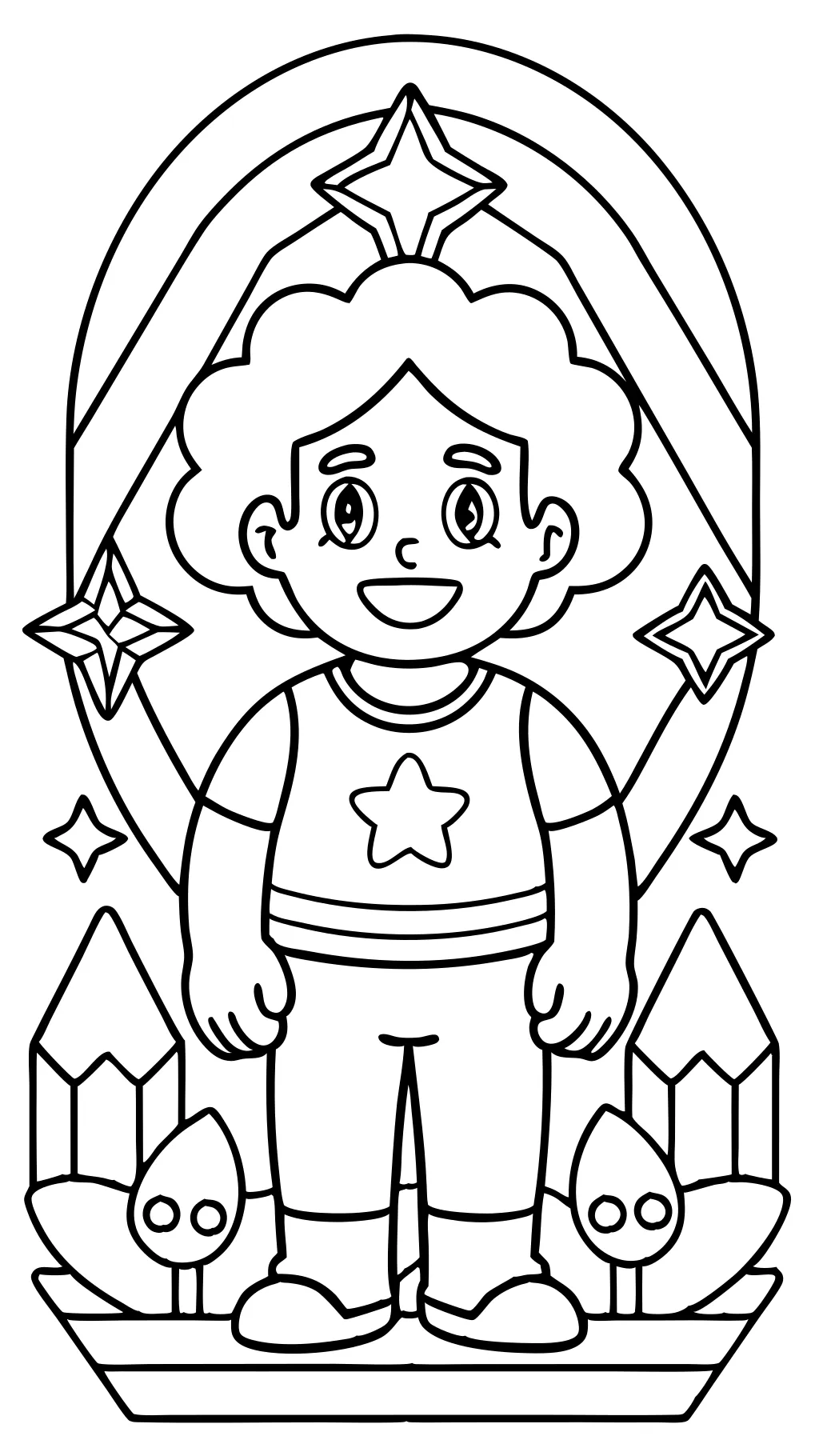 steven universe coloring page